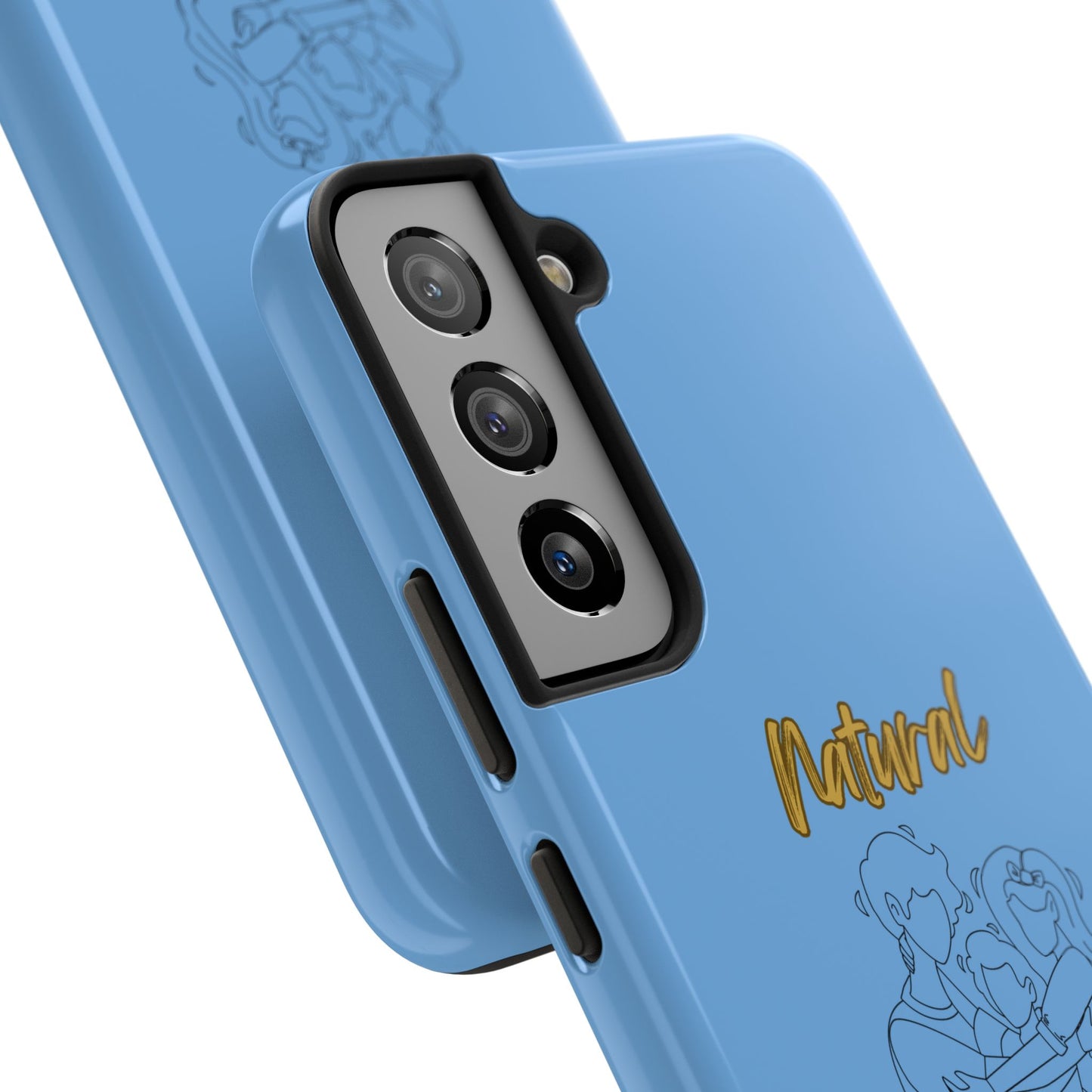 Natural Woman Bear Hugs (BL) Tough Phone Cases LIGHT BLUE