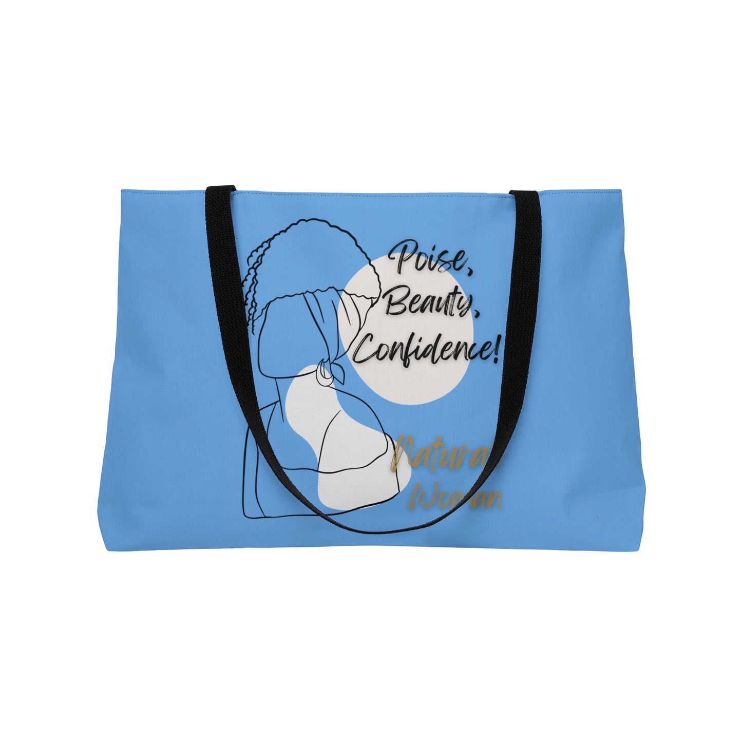 Natural Woman Puff (BL) Weekender Tote Bag LIGHT BLUE