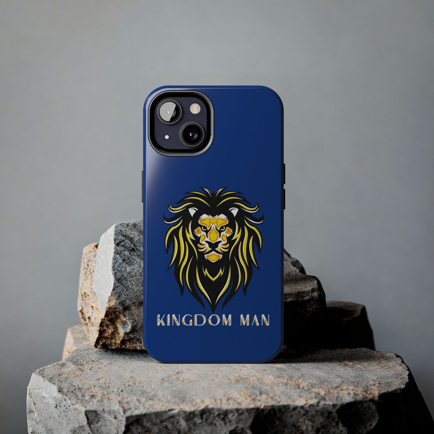 Kingdom Man (White-Gold Label) Tough Phone Case DARK BLUE