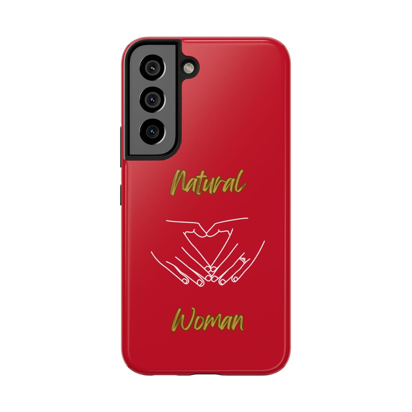 Natural Woman I Love You (WL)Tough Phone Cases DARK RED