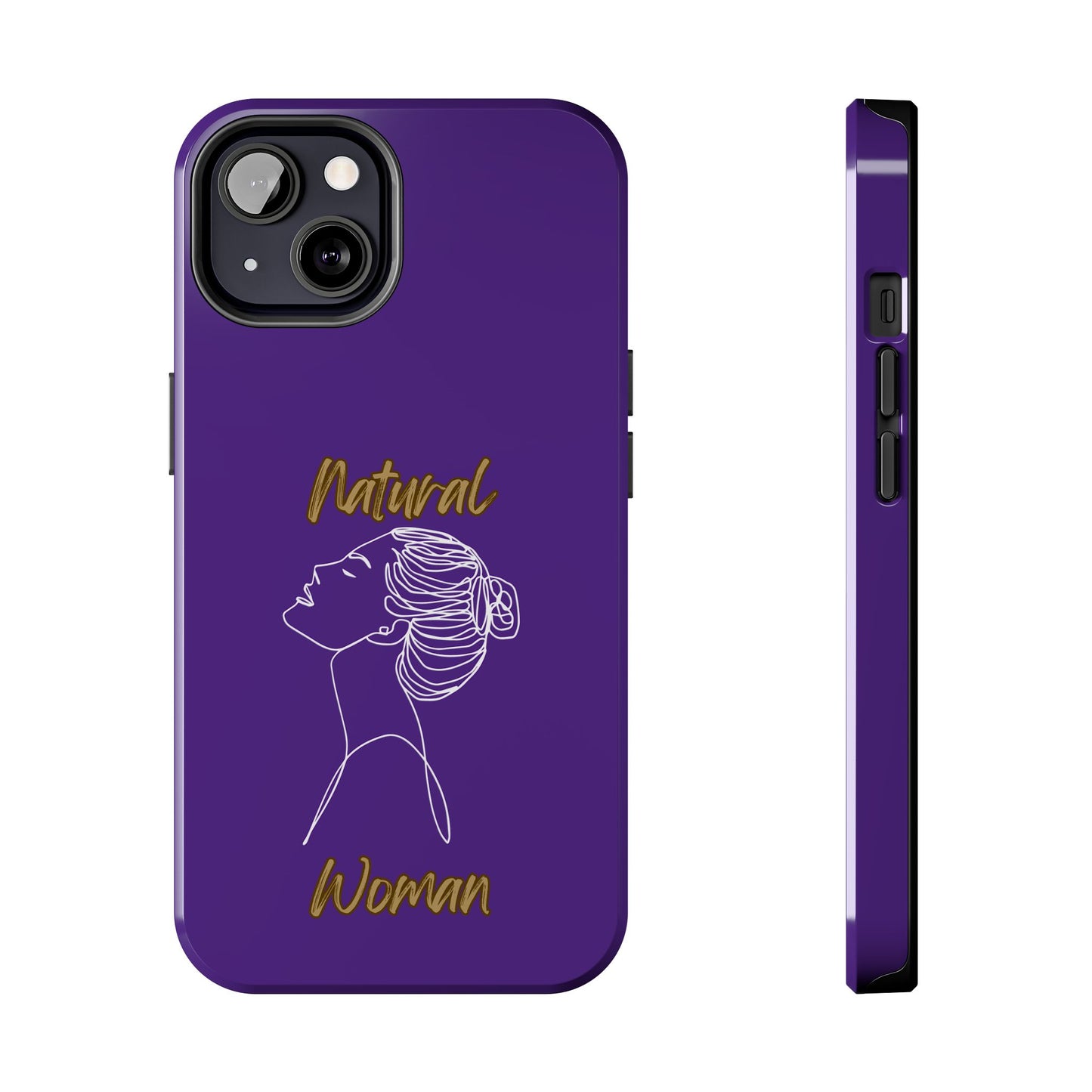Natural Woman Wet Bun (WL) Tough Phone Cases PURPLE