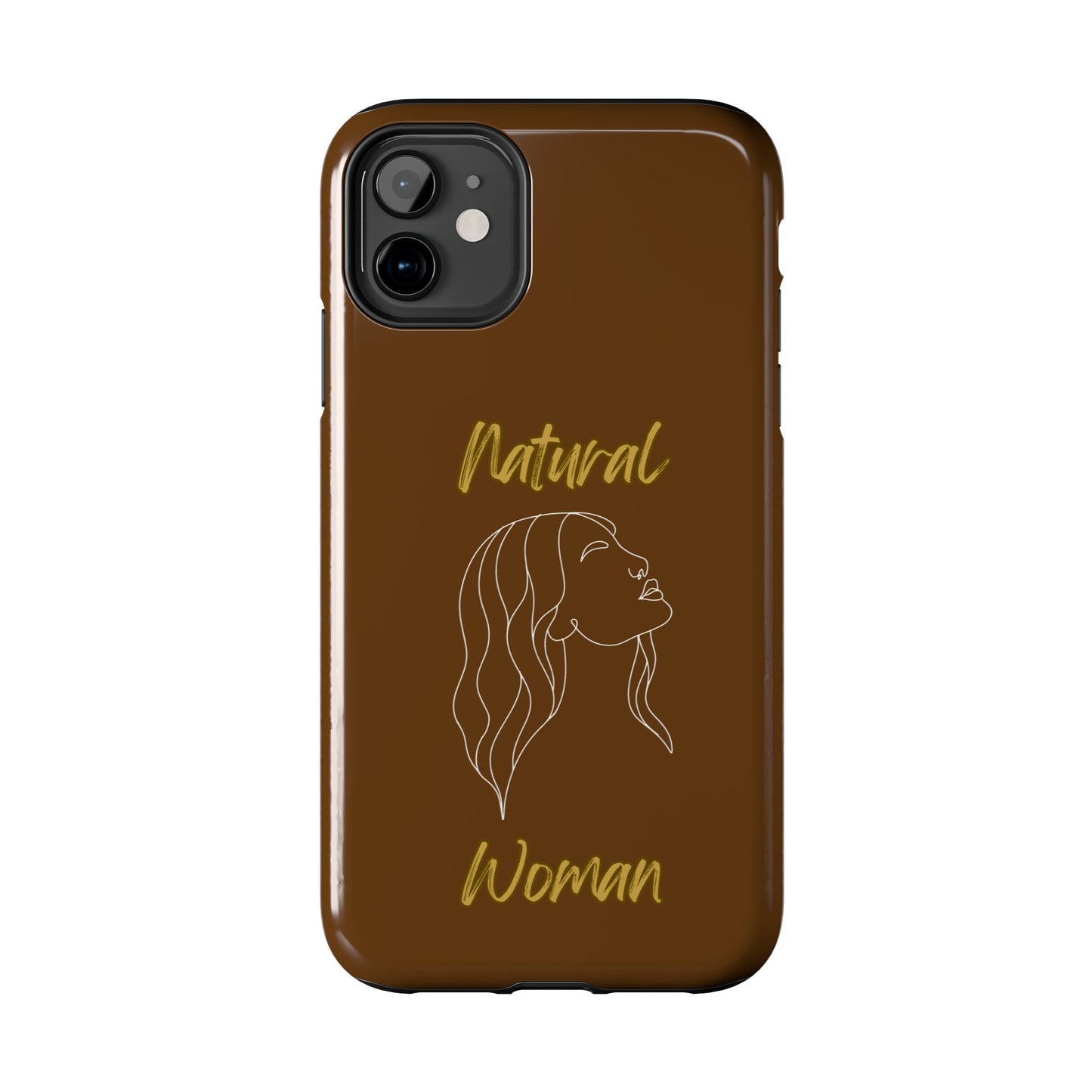 Natural Woman Breeze On Face (WL)Tough Phone Cases BROWN
