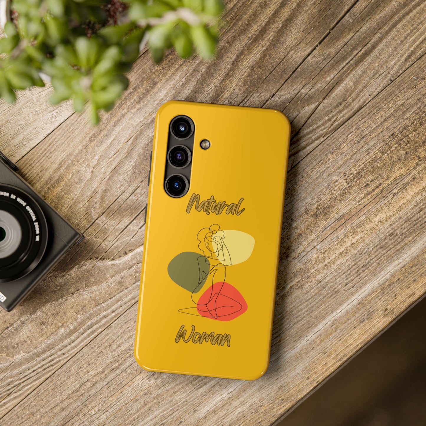 Natural Woman Colorful Pose (BL)Tough Phone Cases YELLOW
