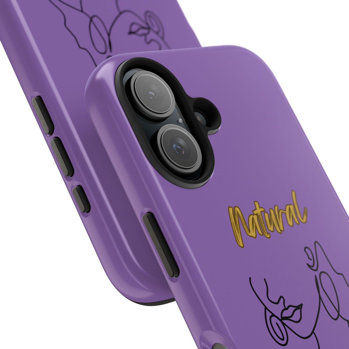 Natural Woman Lips (BL)Tough Phone Cases LIGHT PURPLE