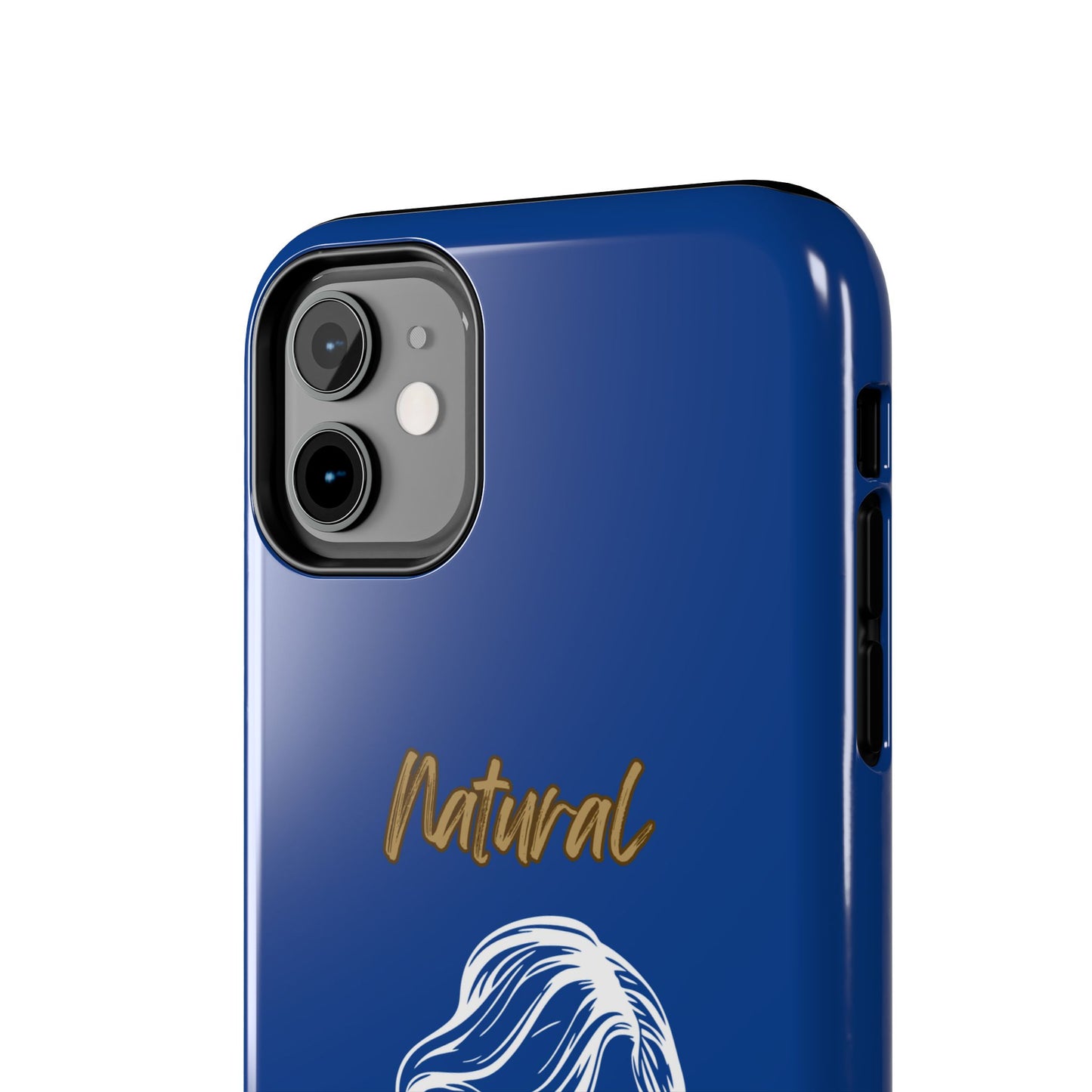 Natural Woman Long Curl (WL)Tough Phone Cases DARK BLUE