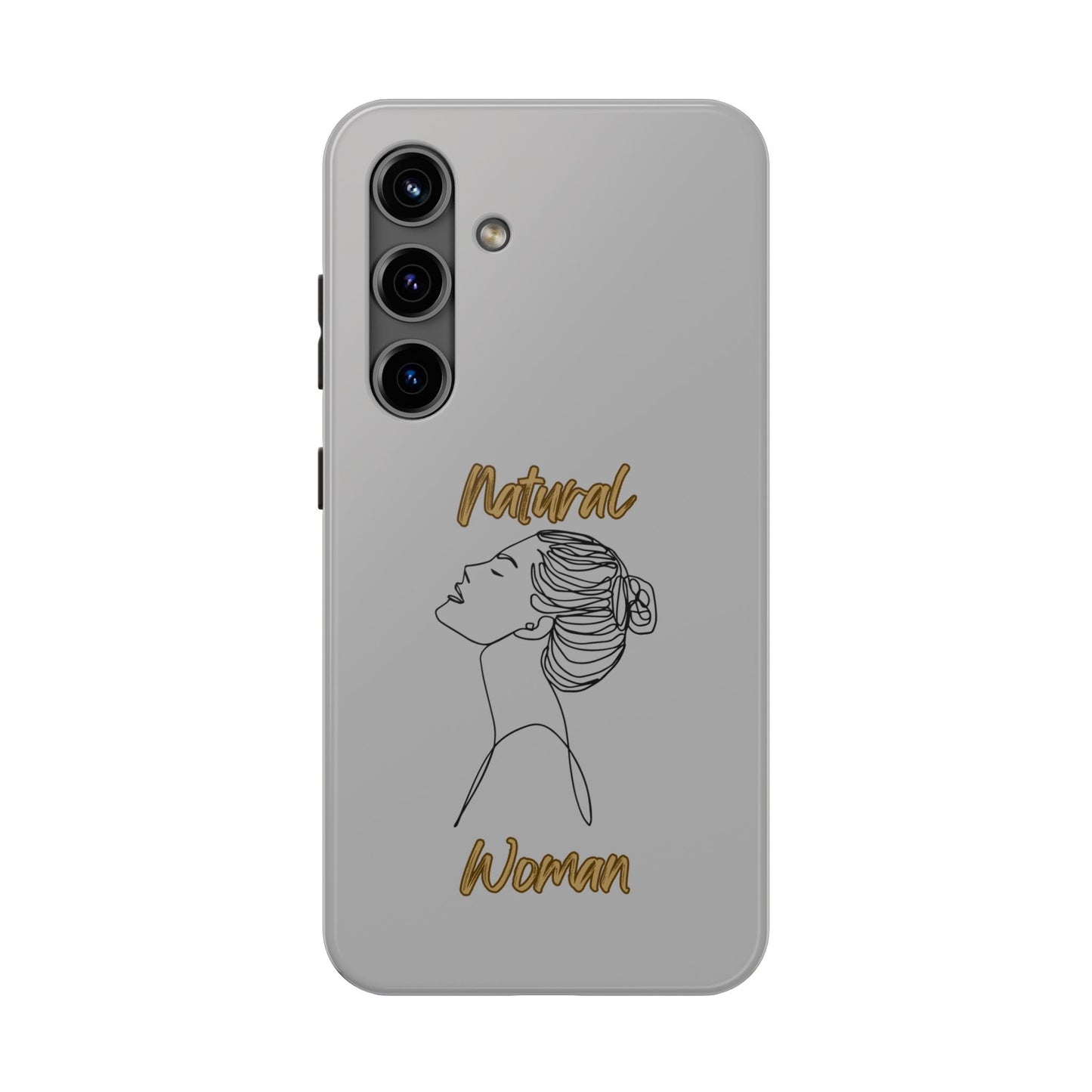 Natural Woman Wet Bun (BL) Tough Phone Cases LIGHT GREY