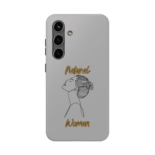 Natural Woman Wet Bun (BL) Tough Phone Cases LIGHT GREY