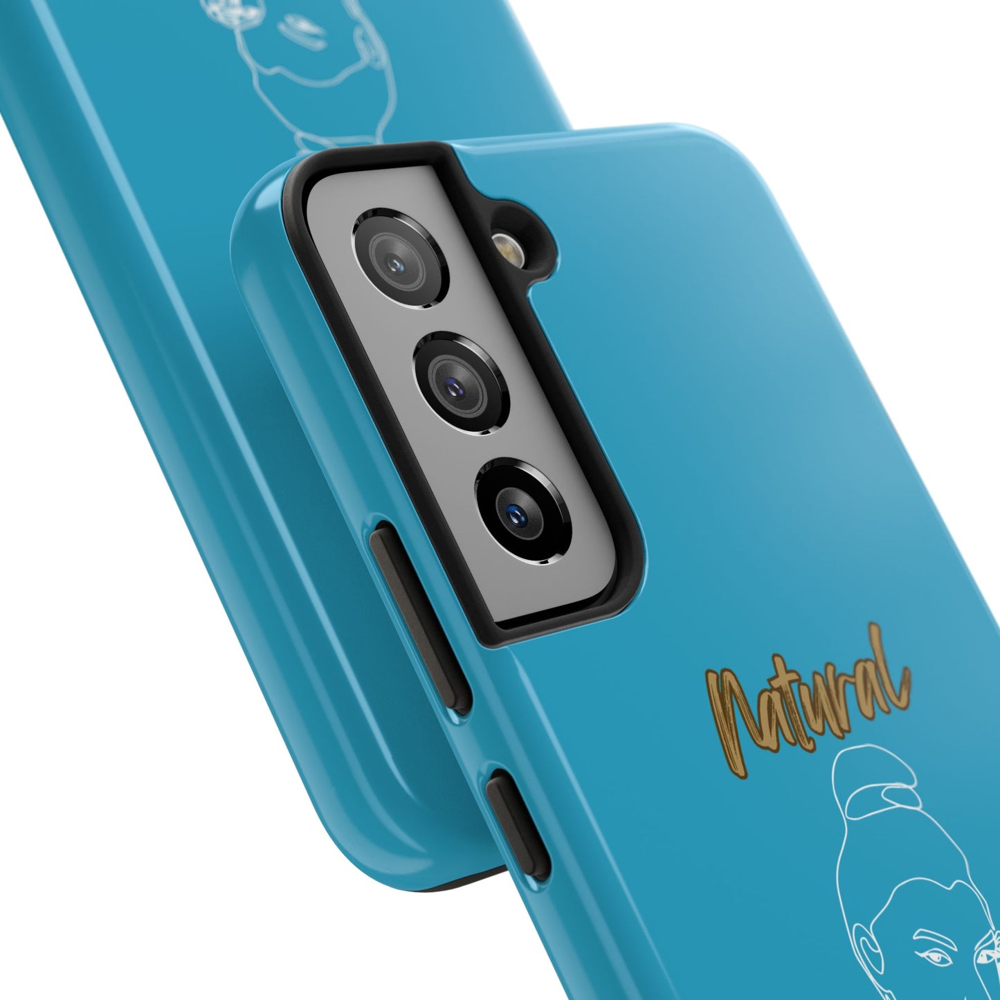Natural Woman Sassy Bun (WL) Tough Phone Cases TURQUOISE