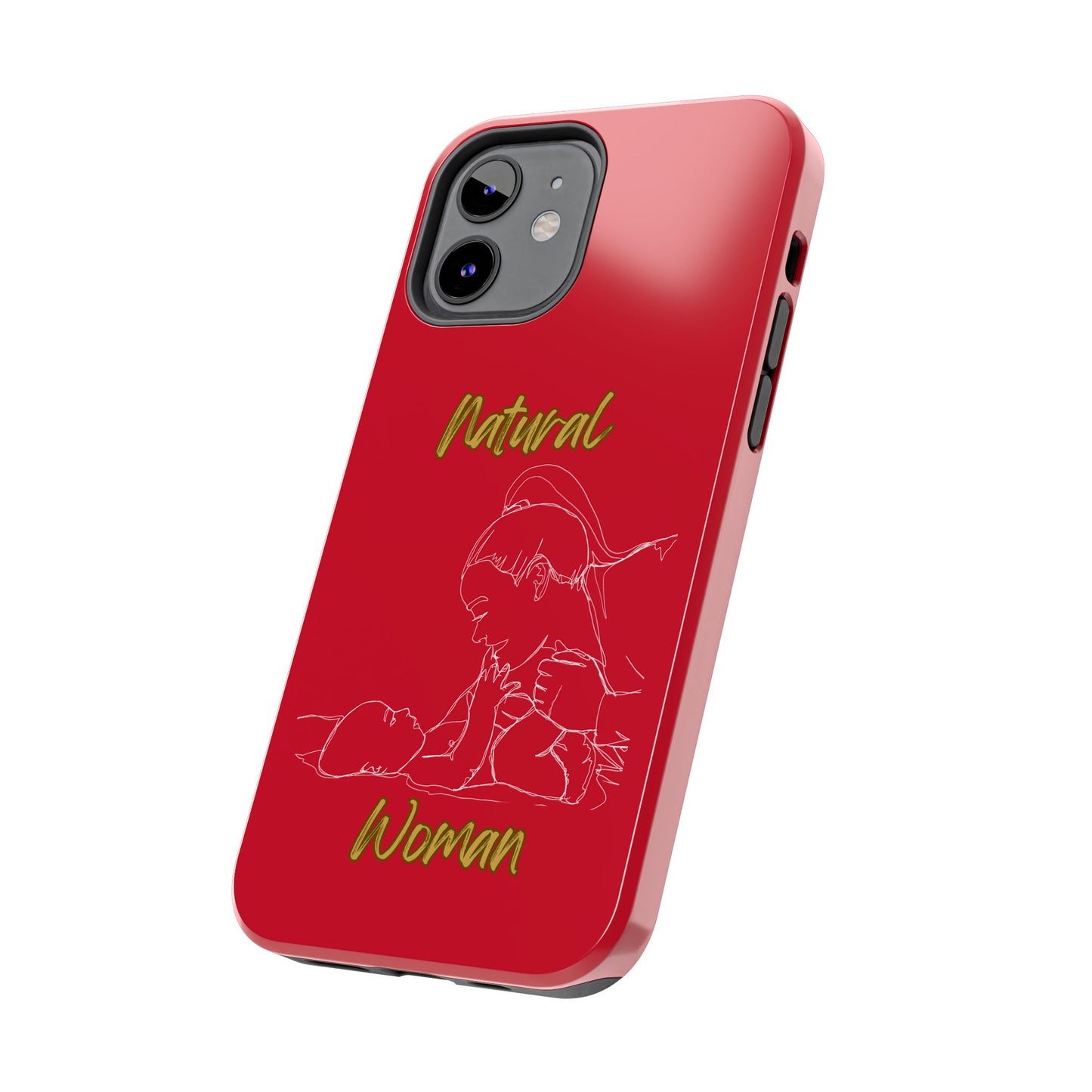 Natural Woman New Life (WL)Tough Phone Cases DARK RED