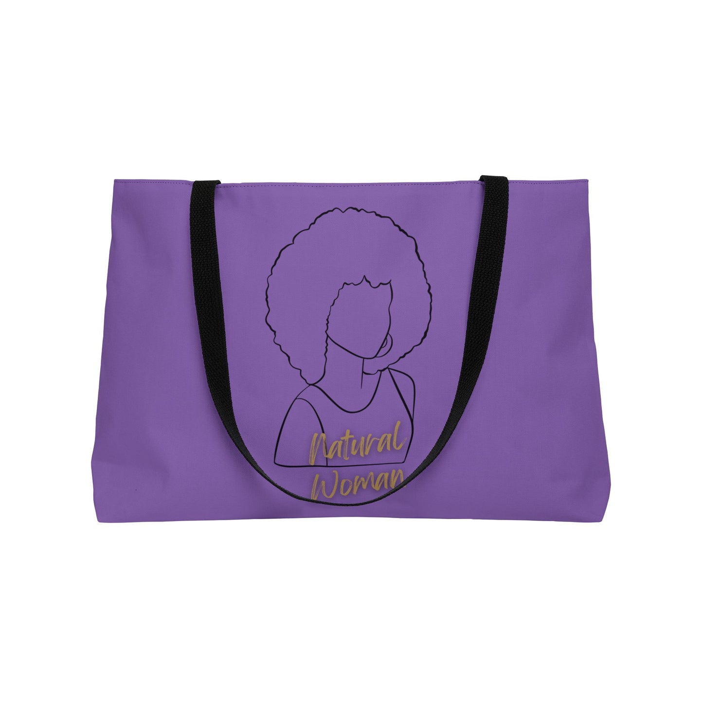 Natural Woman Afro (BL) Weekender Tote Bag LIGHT PURPLE