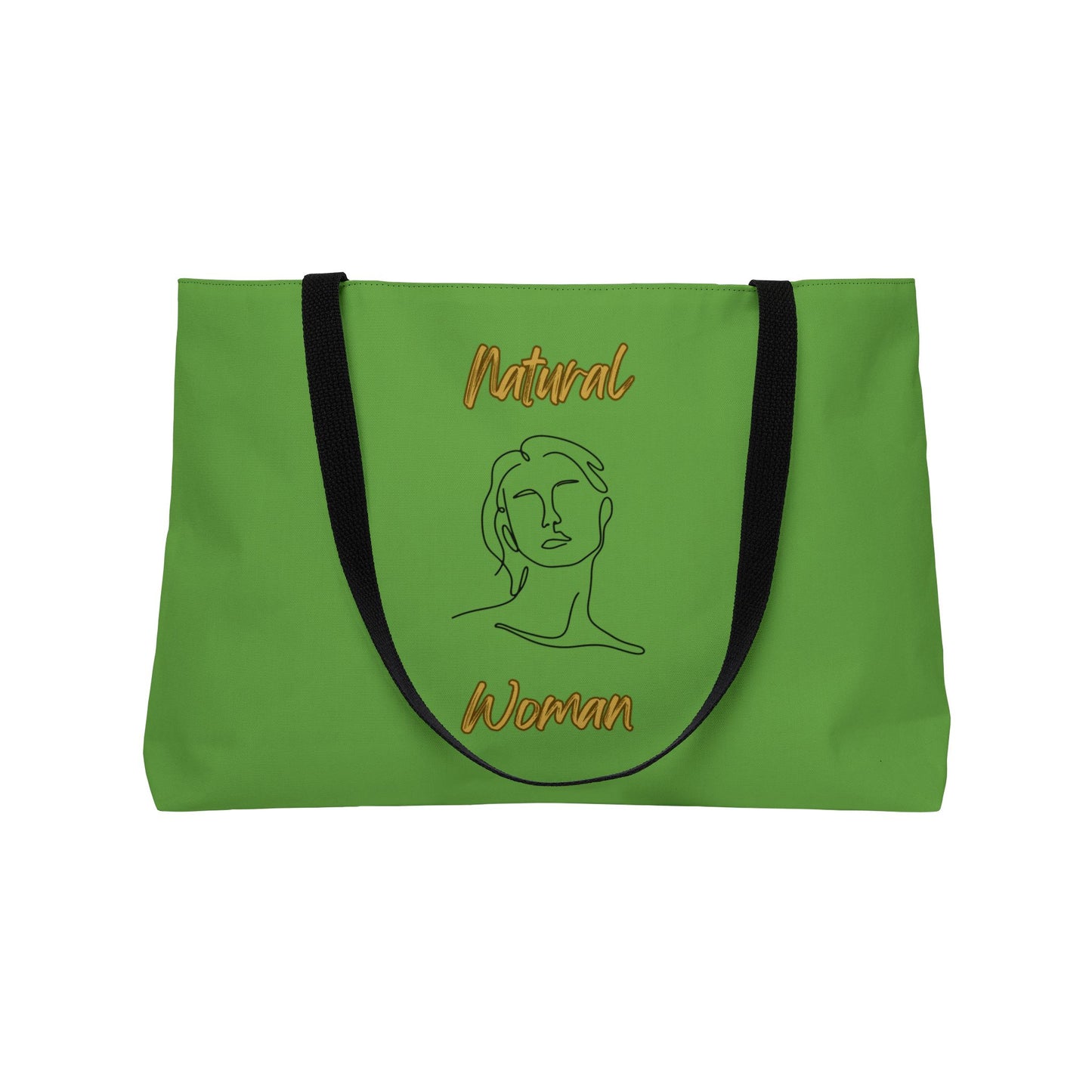 Natural Woman Hello (BL) Weekender Tote Bag GREEN
