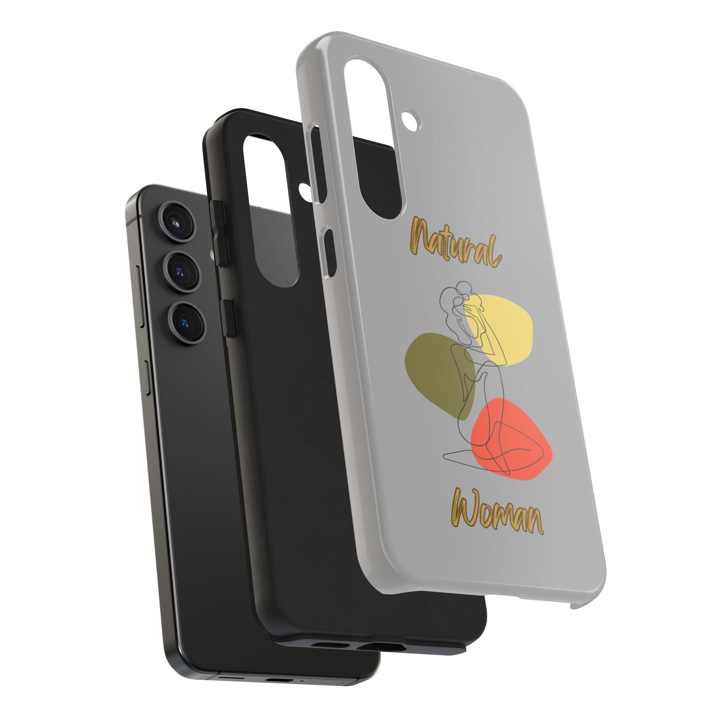 Natural Woman Colorful Pose (BL)Tough Phone Cases LIGHT GREY