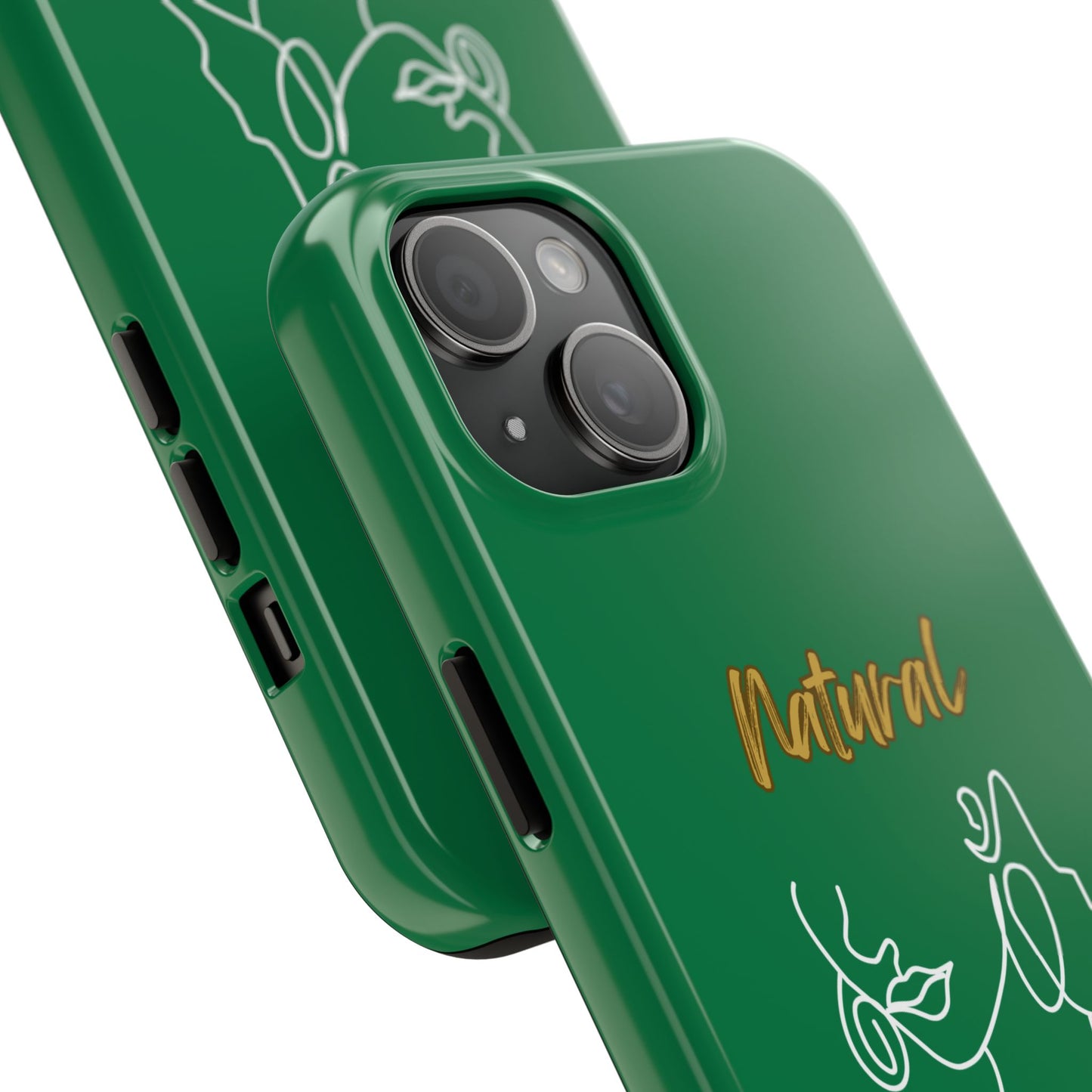 Natural Woman Lips (WL)Tough Phone Cases DARK GREEN