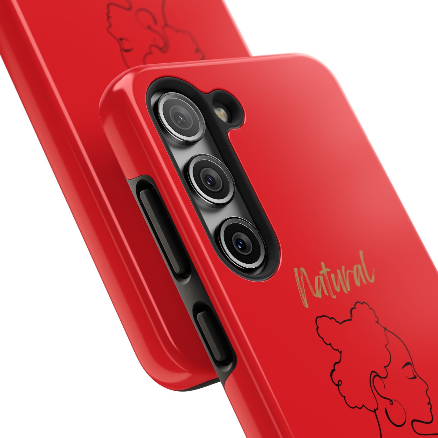 Natural Woman Twists (BL) Tough Phone Case RED