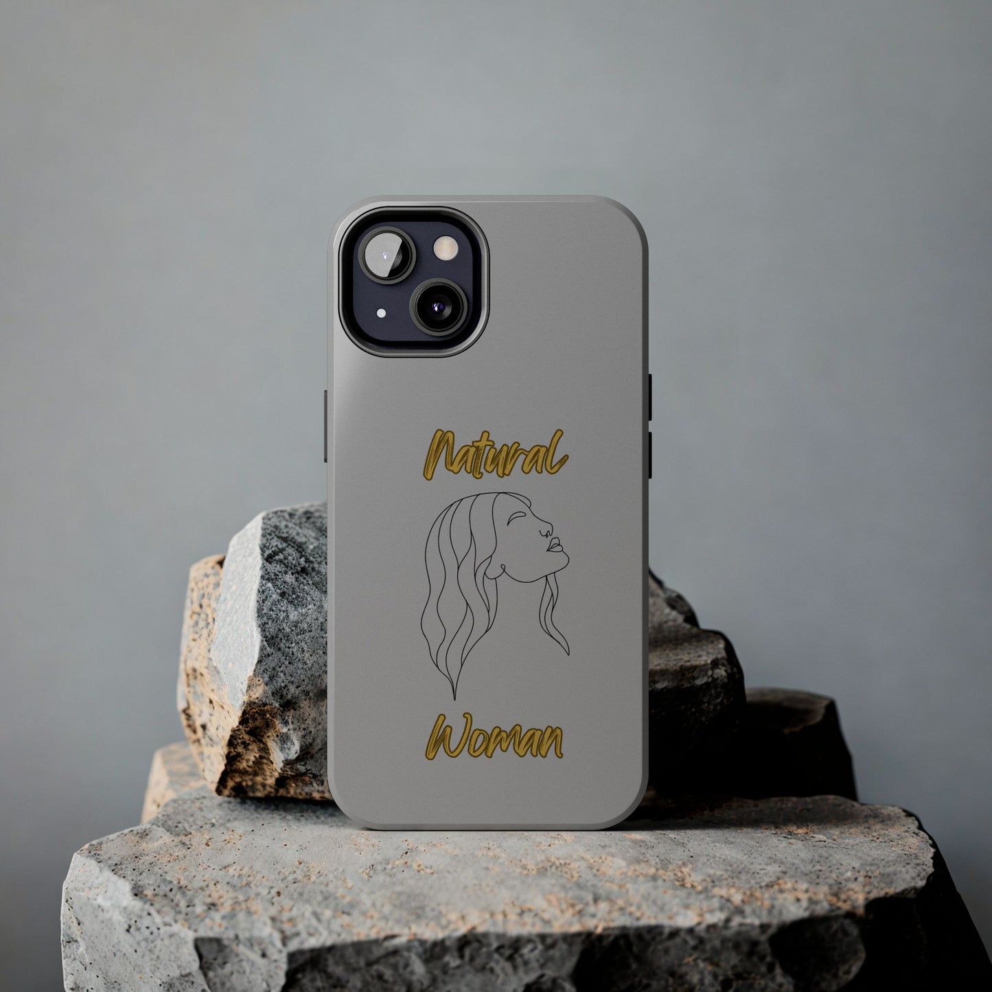 Natural Woman Breeze On Face (BL)Tough Phone Cases LIGHT GREY