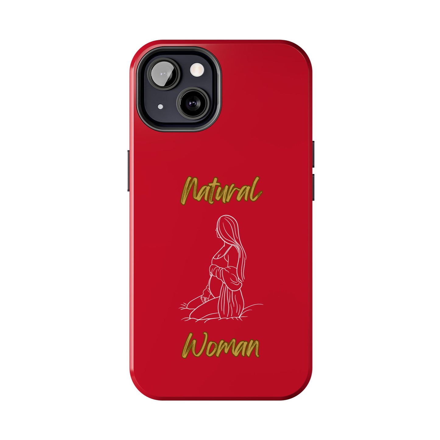 Natural Woman Expecting (WL)Tough Phone Cases DARK RED