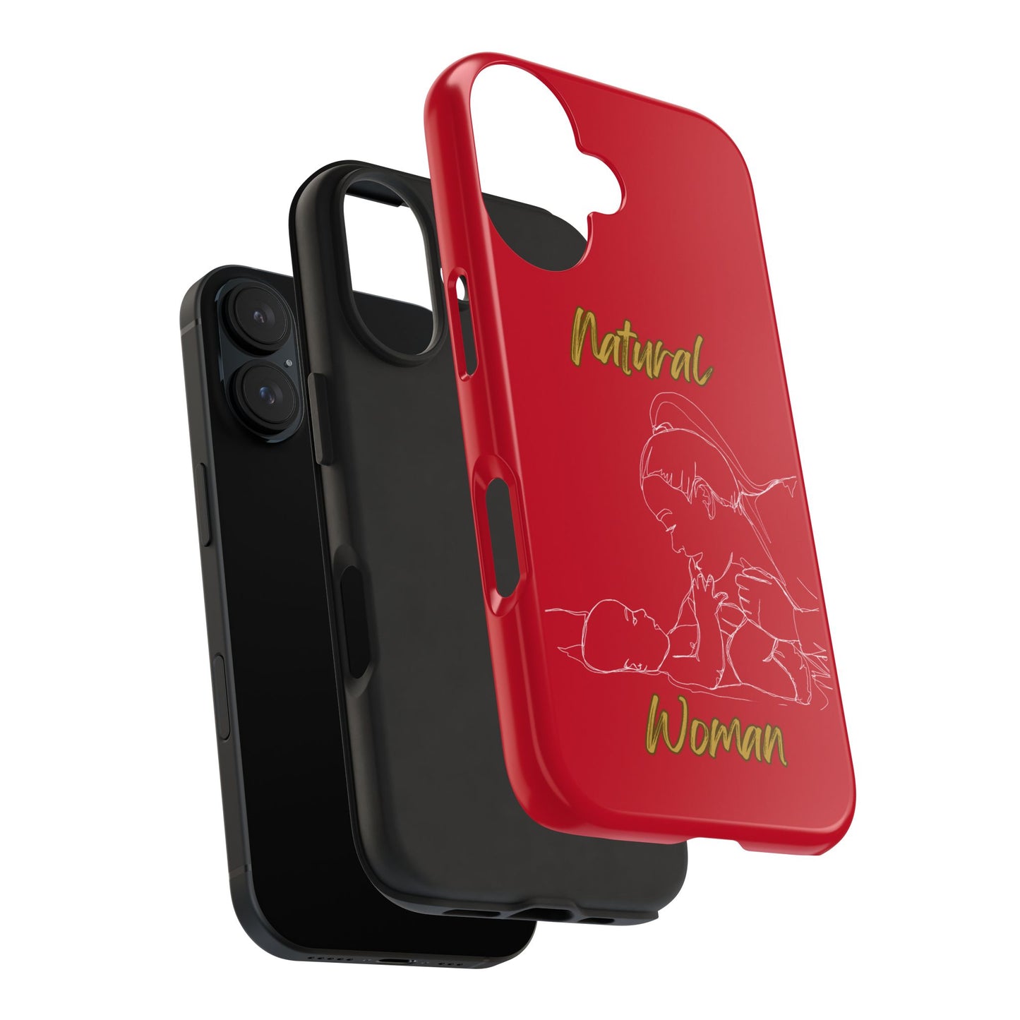 Natural Woman New Life (WL)Tough Phone Cases DARK RED