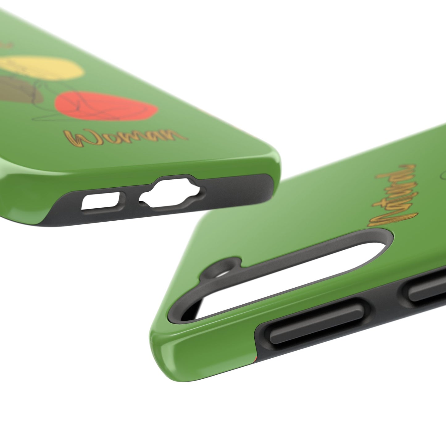Natural Woman Colorful Pose (BL)Tough Phone Cases GREEN