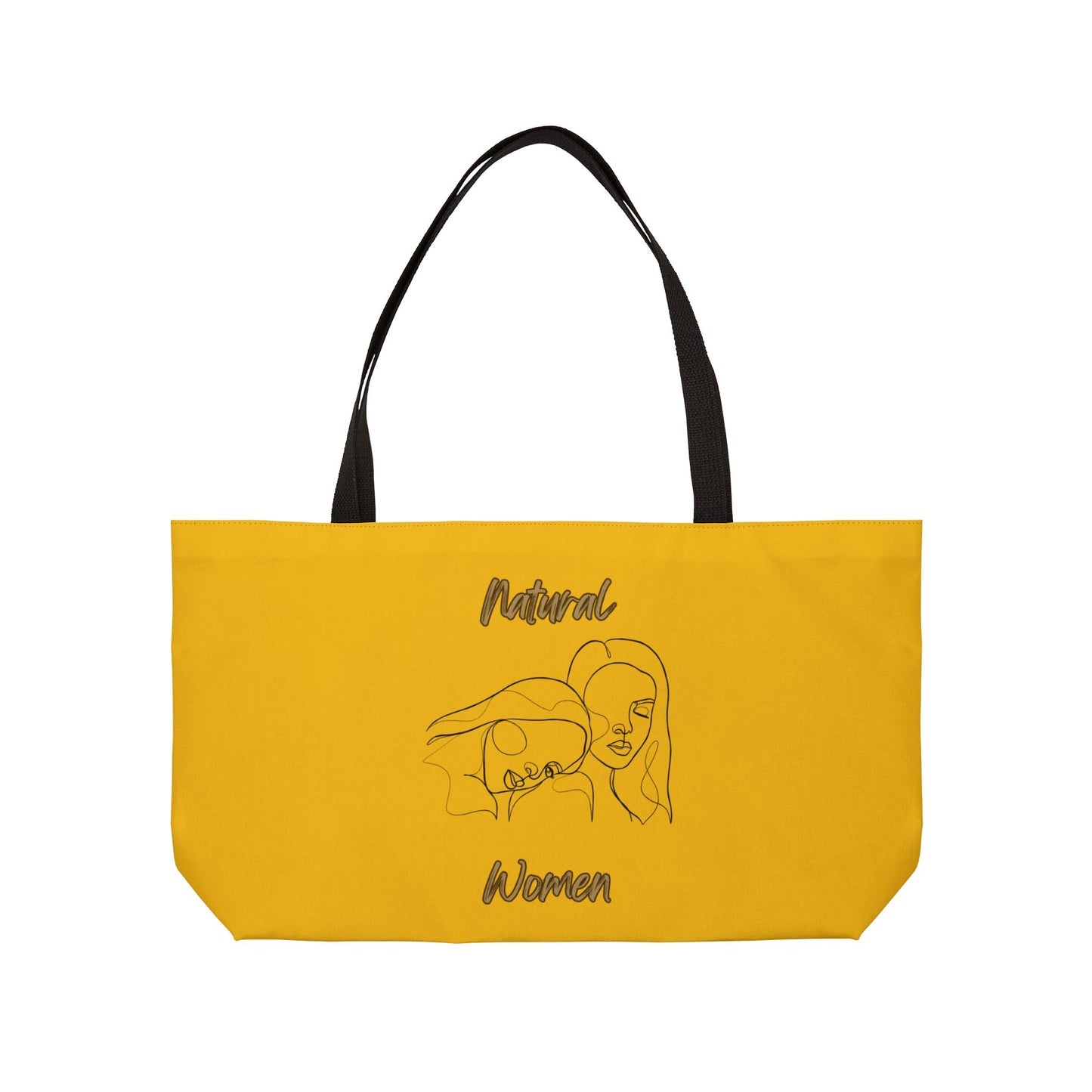 Natural Women Sisters (BL) Weekender Tote Bag YELLOW