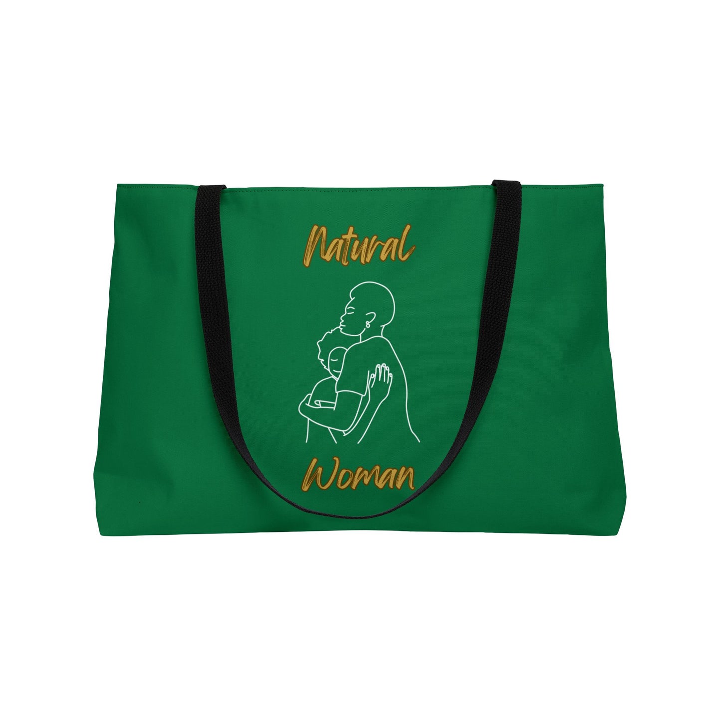 Natural Woman Safe With Momma (WL) Weekender Tote Bag DARK GREEN