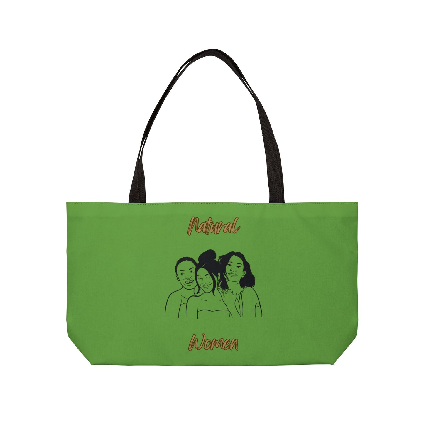 Natural Women Laughing Friends (BL) Weekender Tote Bag GREEN