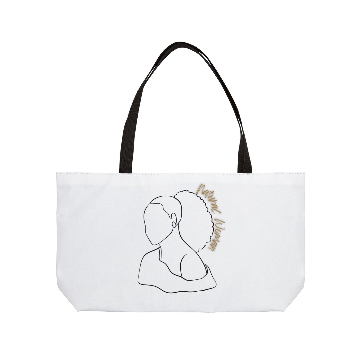 Natural Woman Behind Head (BL) Weekender Tote Bag WHITE