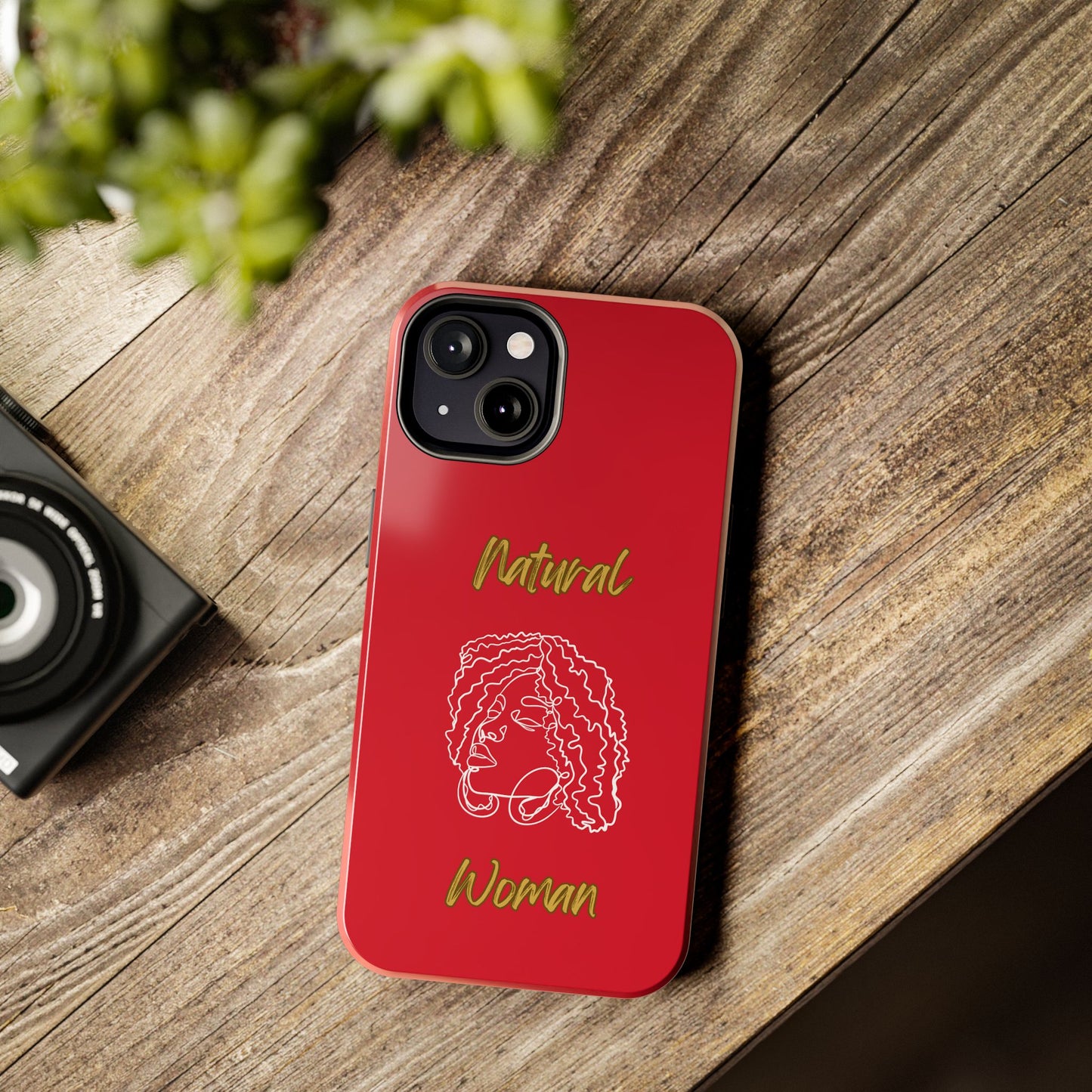 Natural Woman Naturally Me (WL)Tough Phone Cases DARK RED