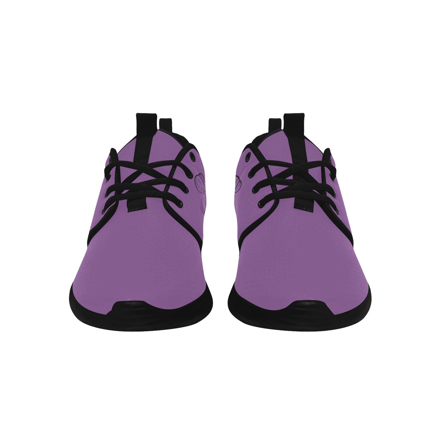 Natural Woman BACK (BL) PURPLE w/ Black Sole Sneakers