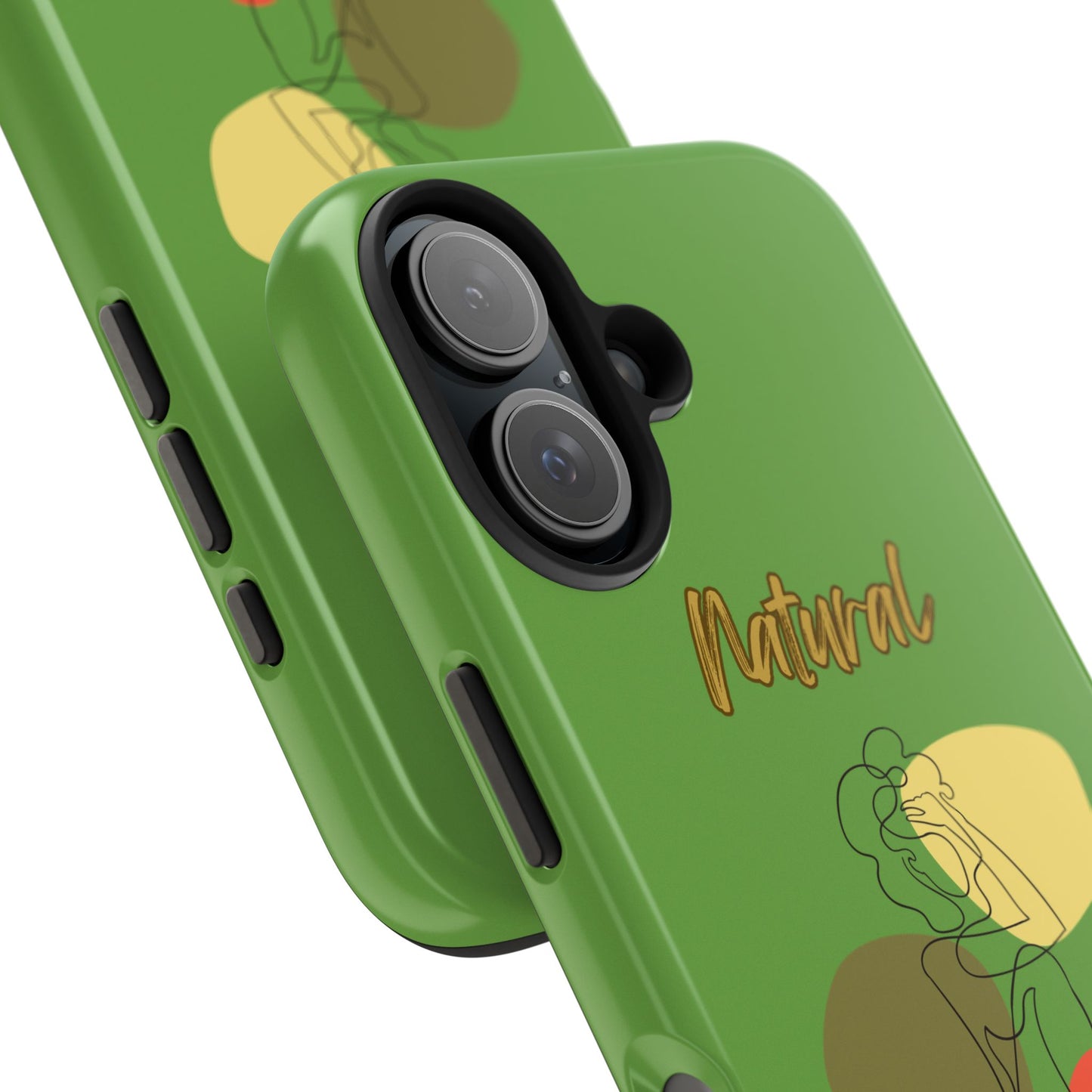 Natural Woman Colorful Pose (BL)Tough Phone Cases GREEN
