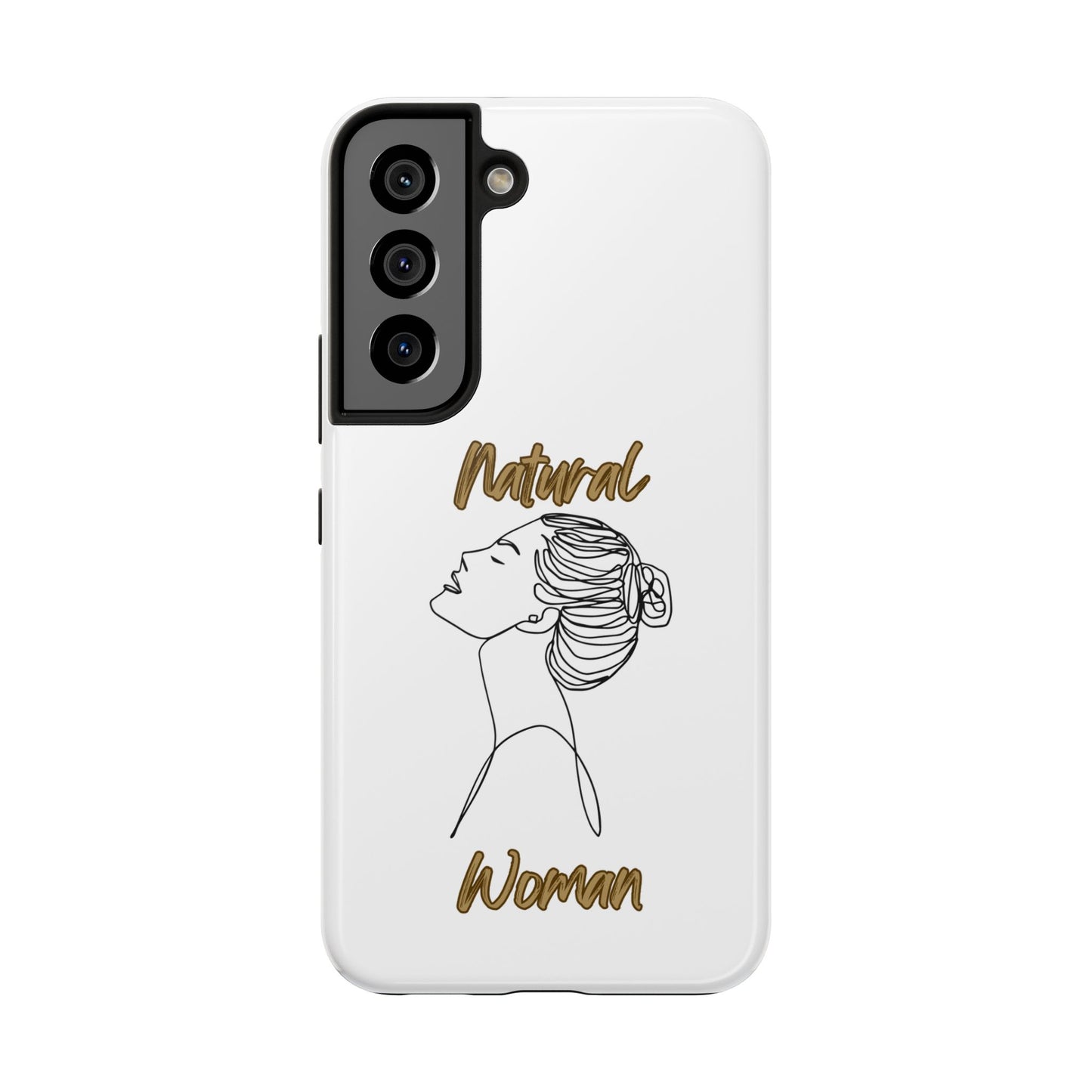 Natural Woman Wet Bun (BL) Tough Phone Cases WHITE