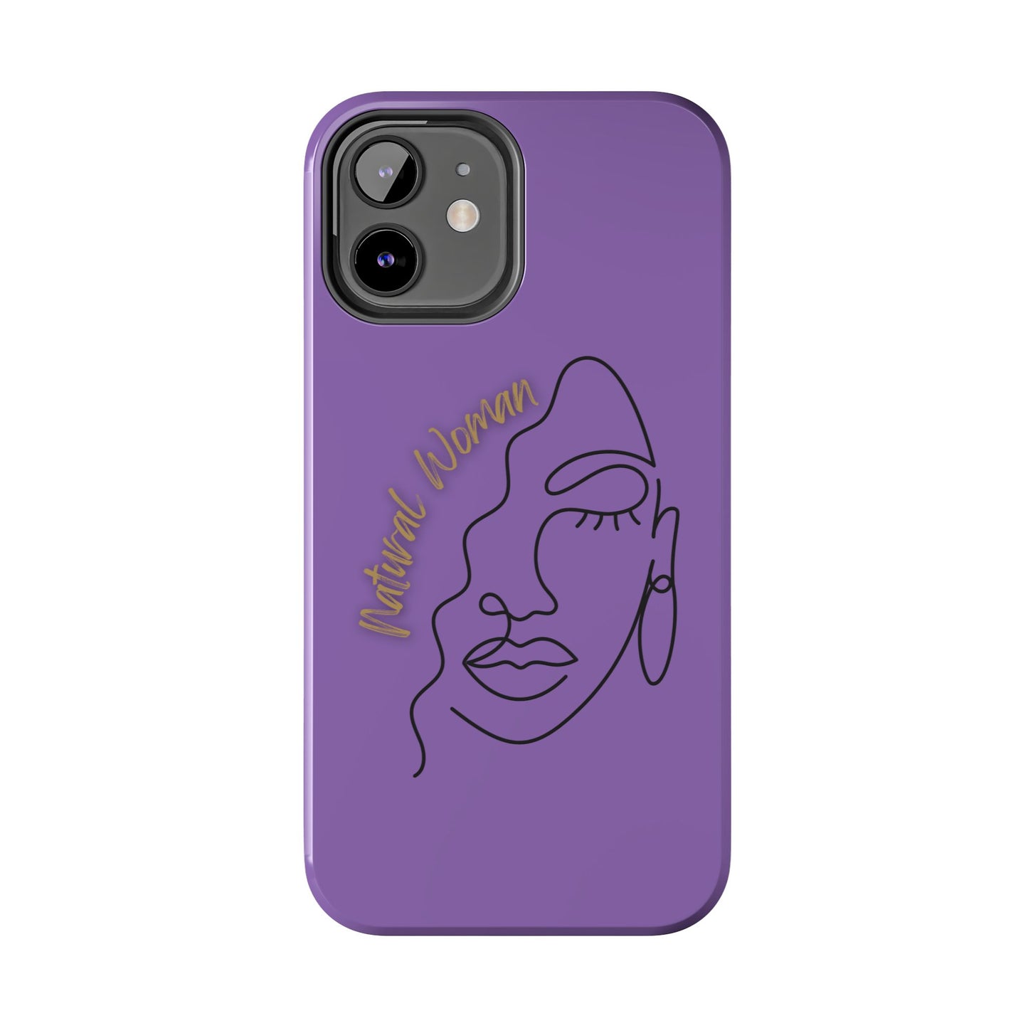 Natural Woman Half Face (BL)Tough Phone Case LIGHT PURPLE