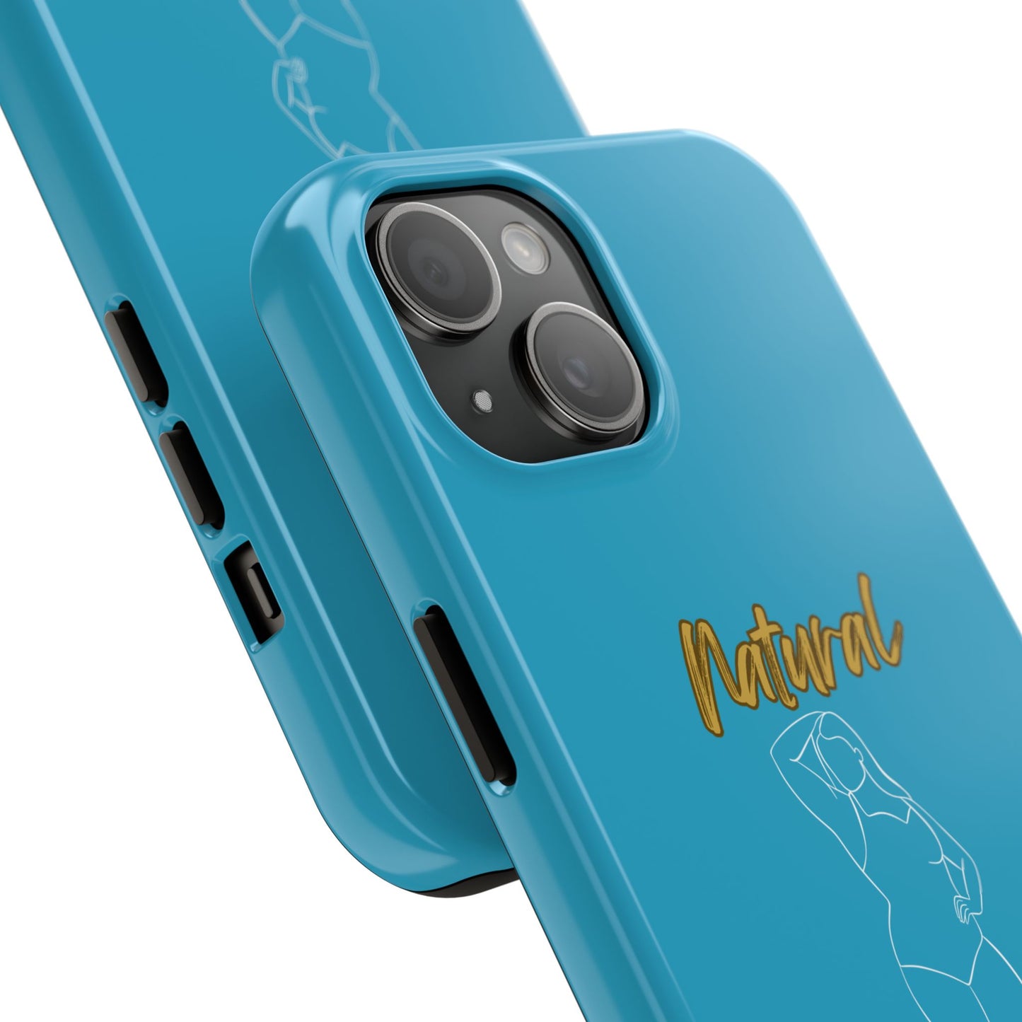 Natural Woman Looking Good (WL)Tough Phone Cases TURQUOISE