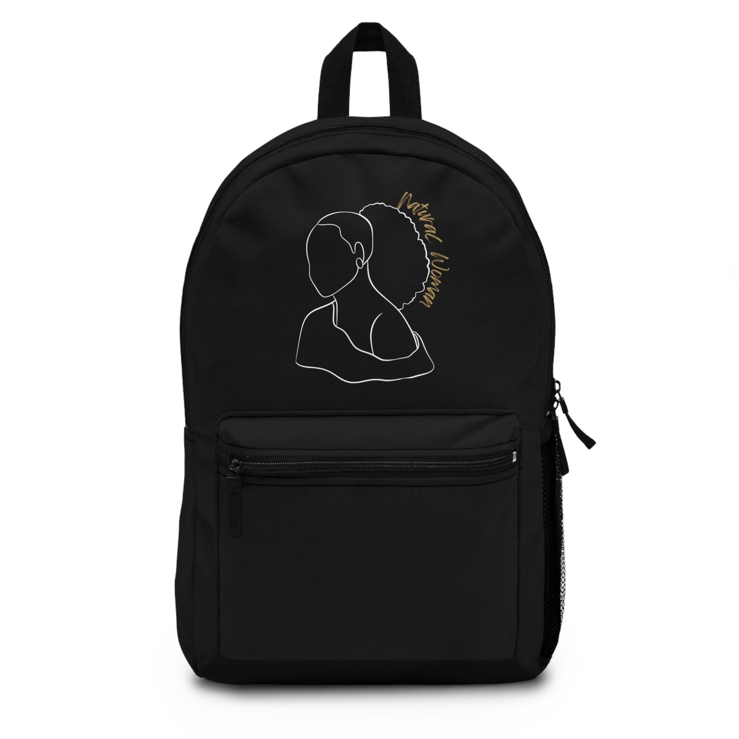 Natural Woman Behind Head Puff (WL) Backpack BLACK