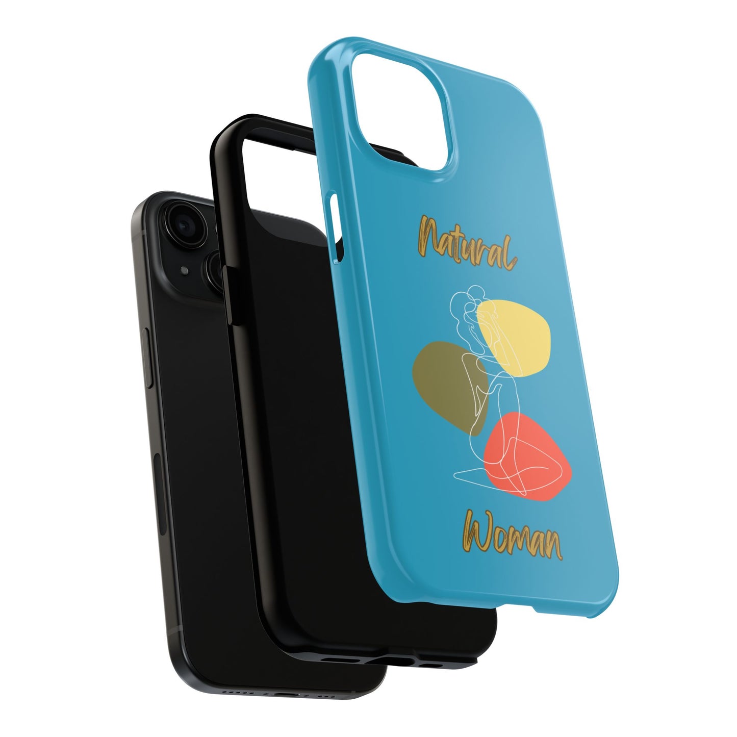 Natural Woman Colorful Pose (WL)Tough Phone Cases TURQUOISE
