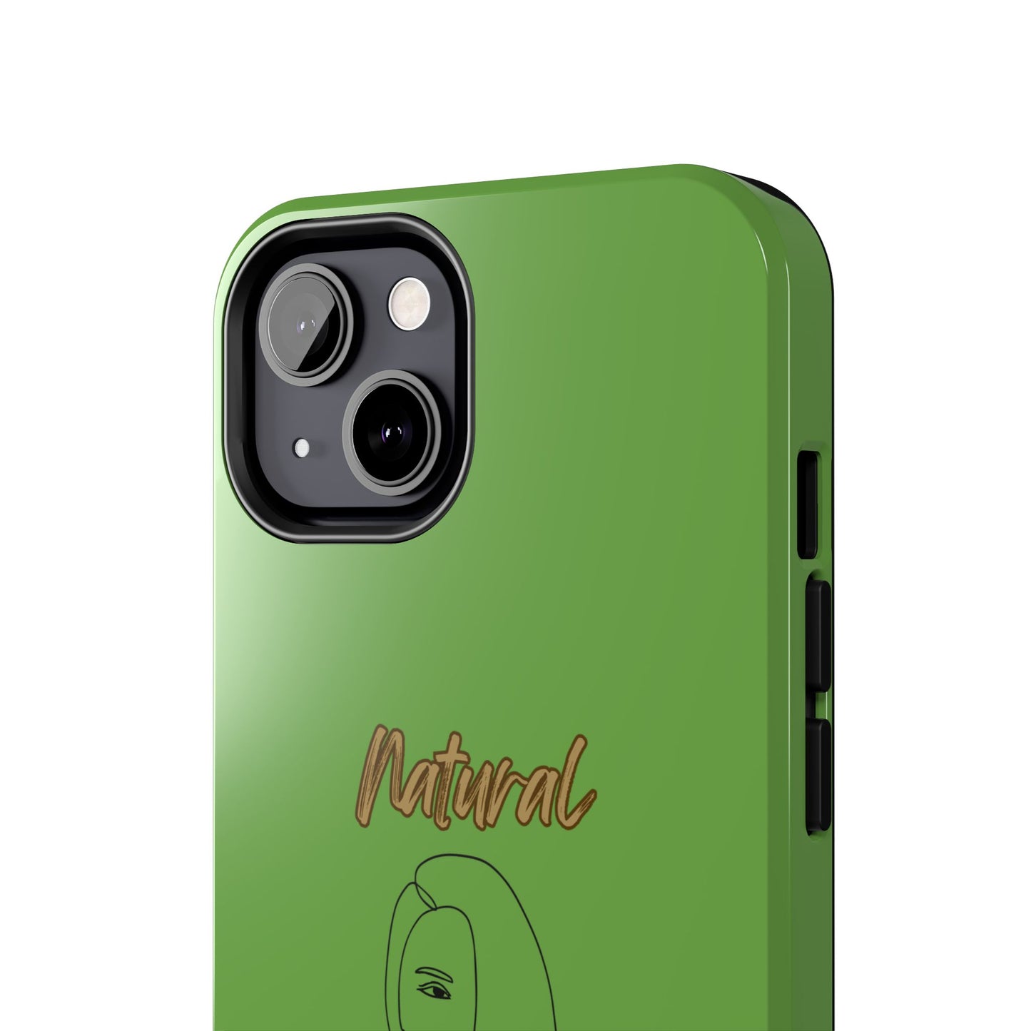 Natural Woman Covered Eye (BL)Tough Phone Cases GREEN