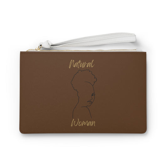 Natural Woman Twist Afro (BL) Clutch Bag BROWN