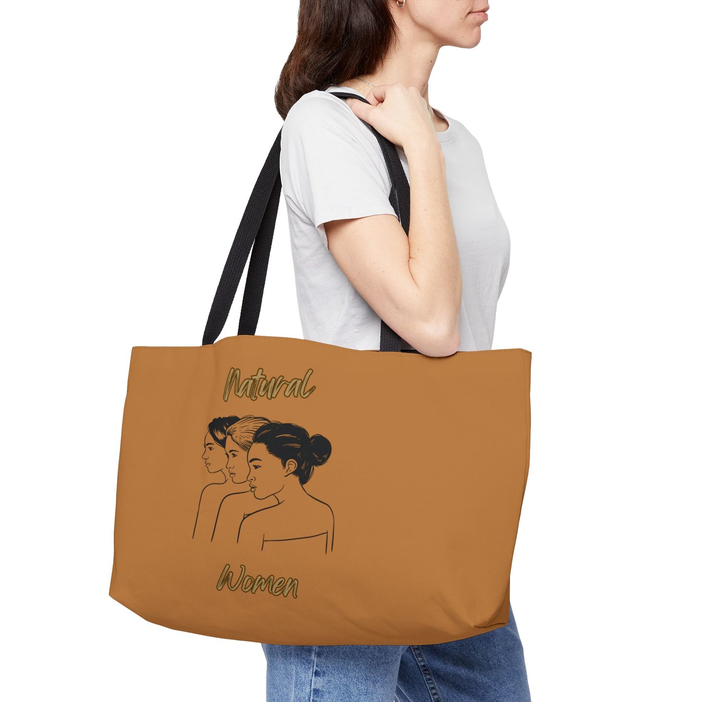 Natural Women United Friends (BL) Weekender Tote Bag LIGHT BROWN