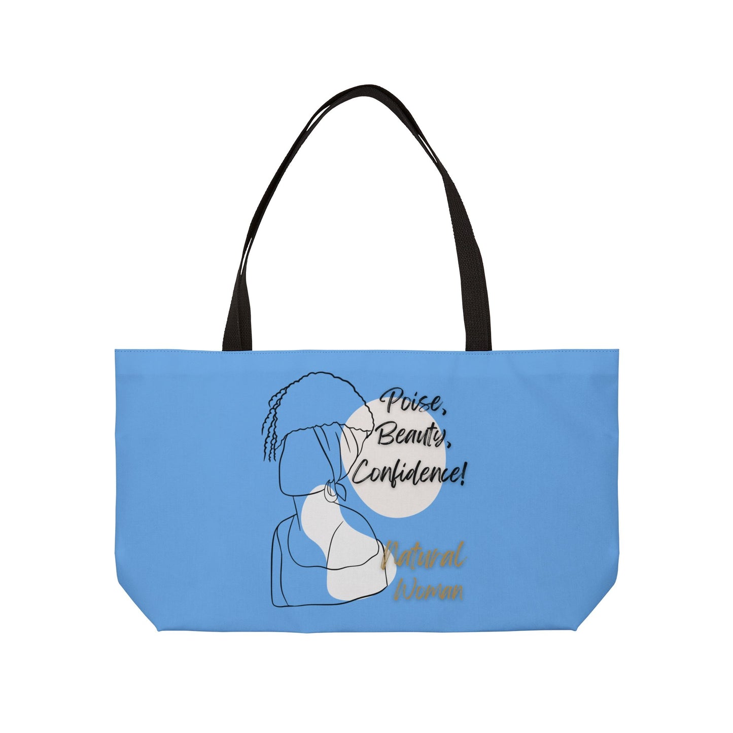 Natural Woman Puff (BL) Weekender Tote Bag LIGHT BLUE