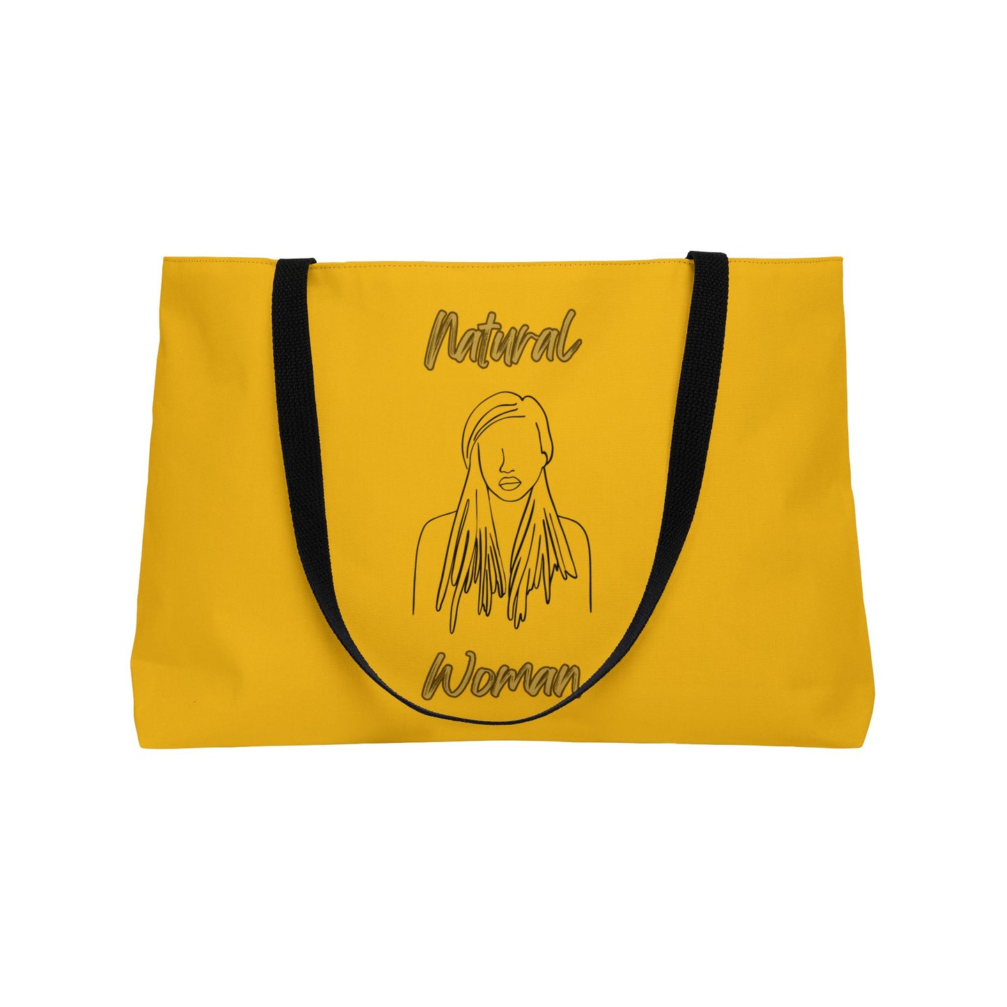 Natural Woman Content (BL) Weekender Tote Bag YELLOW