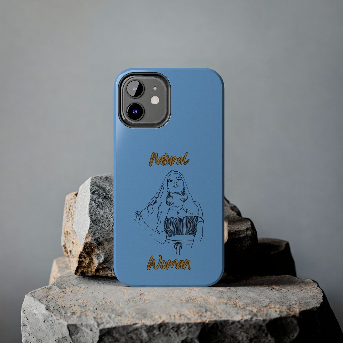 Natural Woman Thinking (BL)Tough Phone Cases LIGHT BLUE