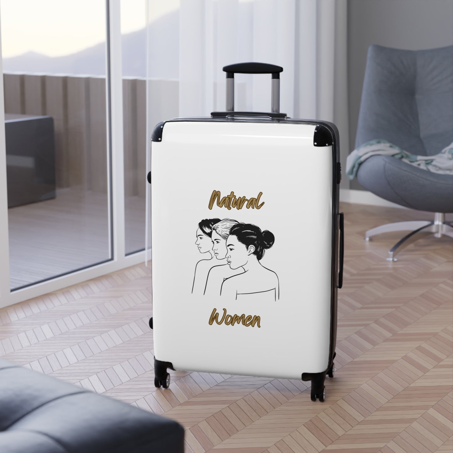 Natural Woman United Friends (BL) Suitcase WHITE