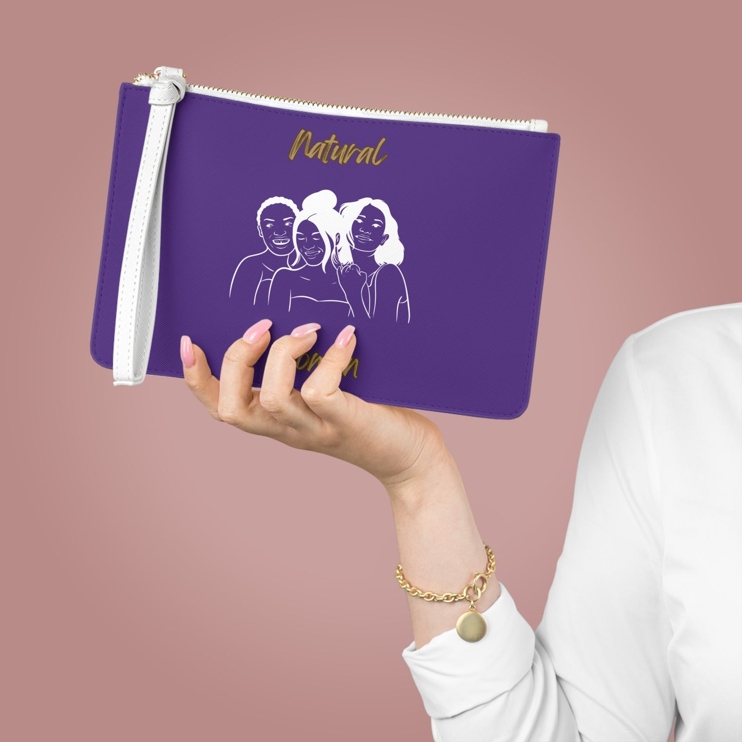 Natural Women Laughing Friends (WL) Clutch Bag PURPLE