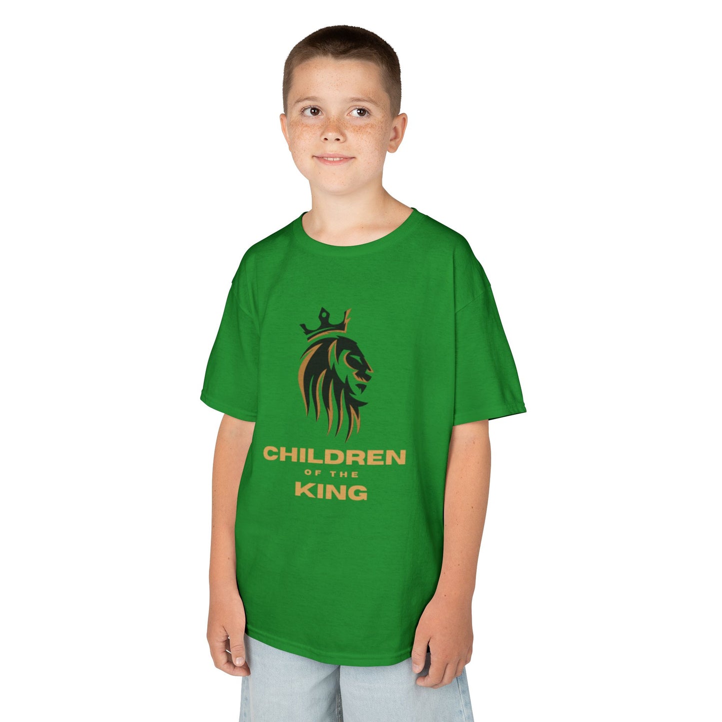 Children of the King Inspirational Kids Cotton T-Shirt (BL)