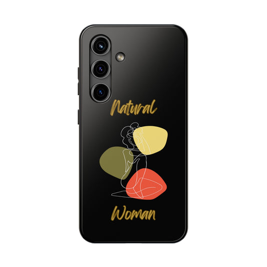 Natural Woman Colorful Pose (WL)Tough Phone Cases BLACK
