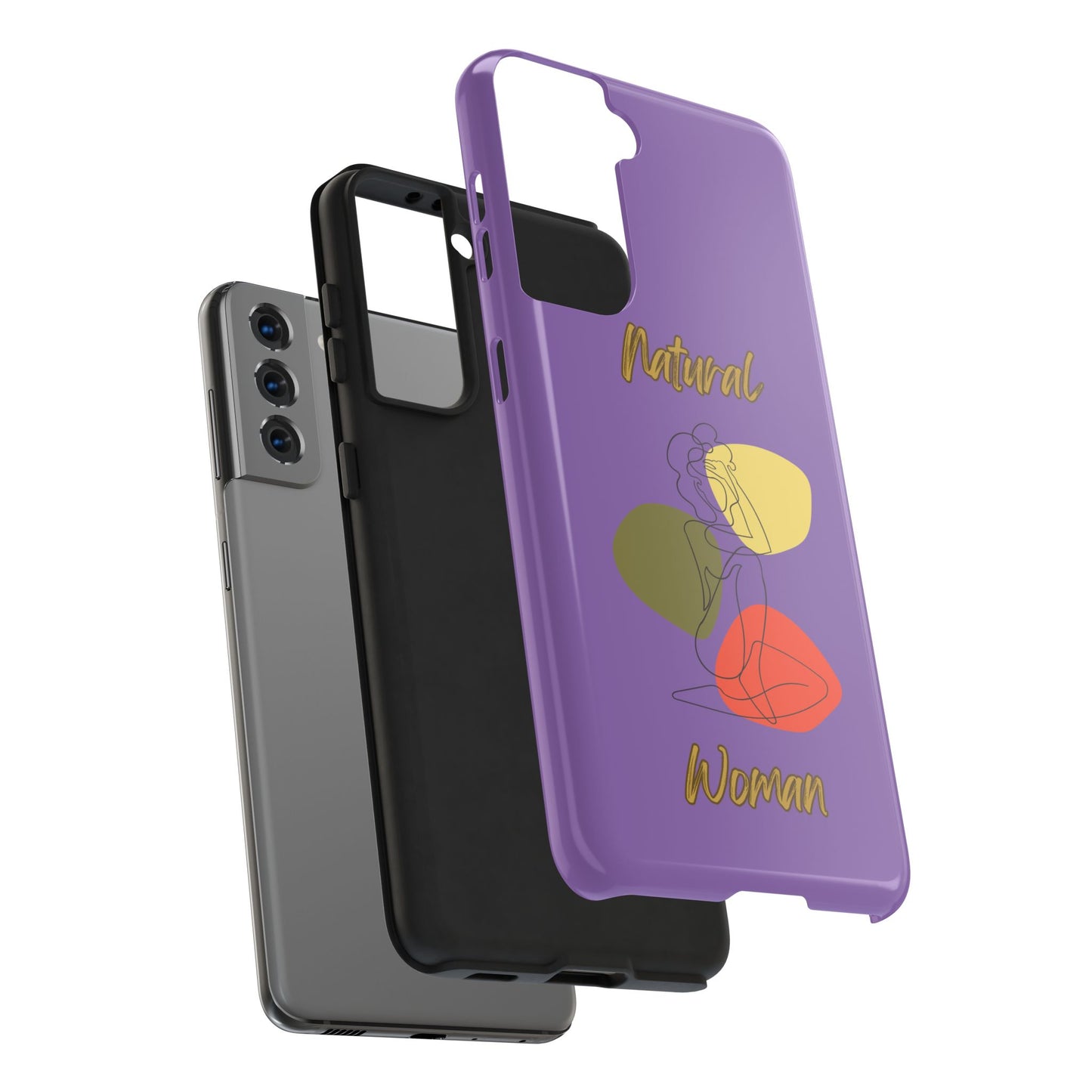 Natural Woman Colorful Pose (BL)Tough Phone Cases LIGHT PURPLE