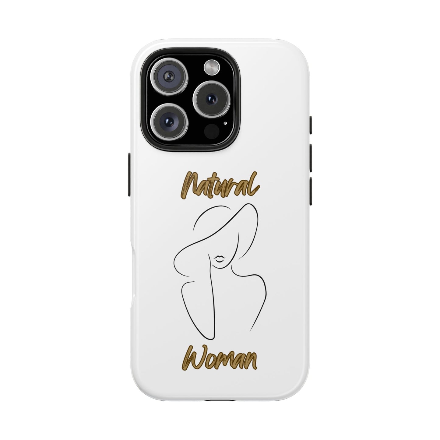 Natural Woman Sun Hat (BL) Tough Phone Cases WHITE