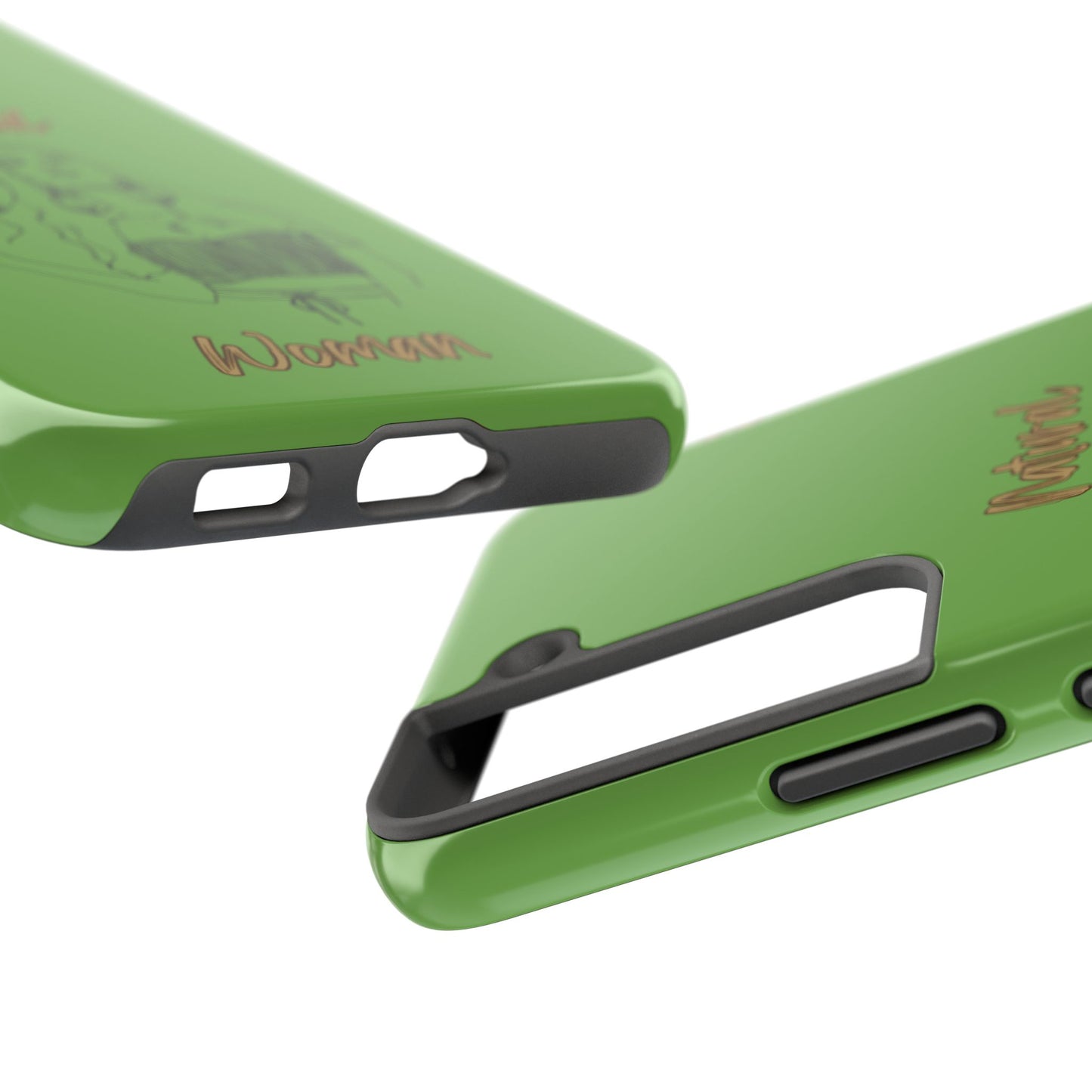 Natural Woman Thinking (BL)Tough Phone Cases GREEN