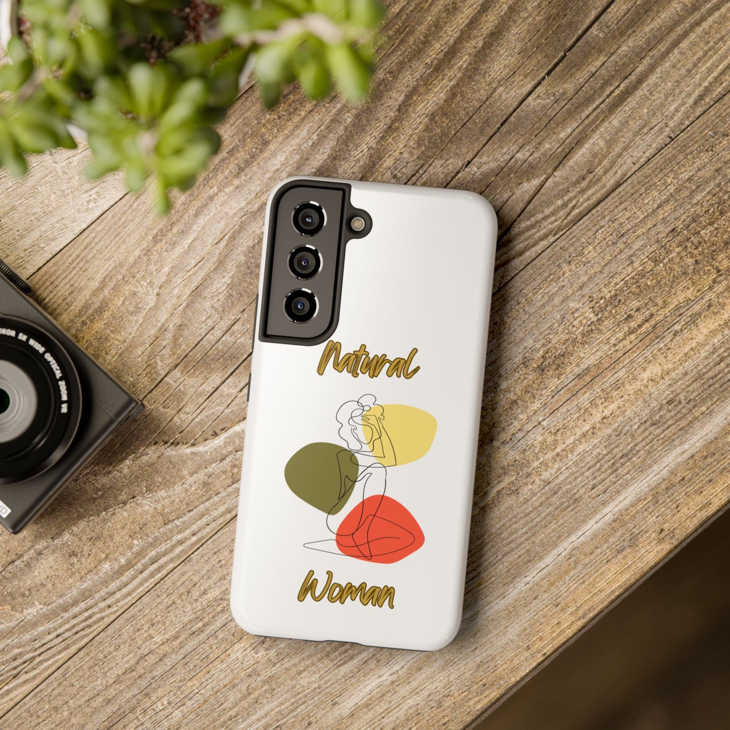 Natural Woman Colorful Pose (BL)Tough Phone Cases WHITE