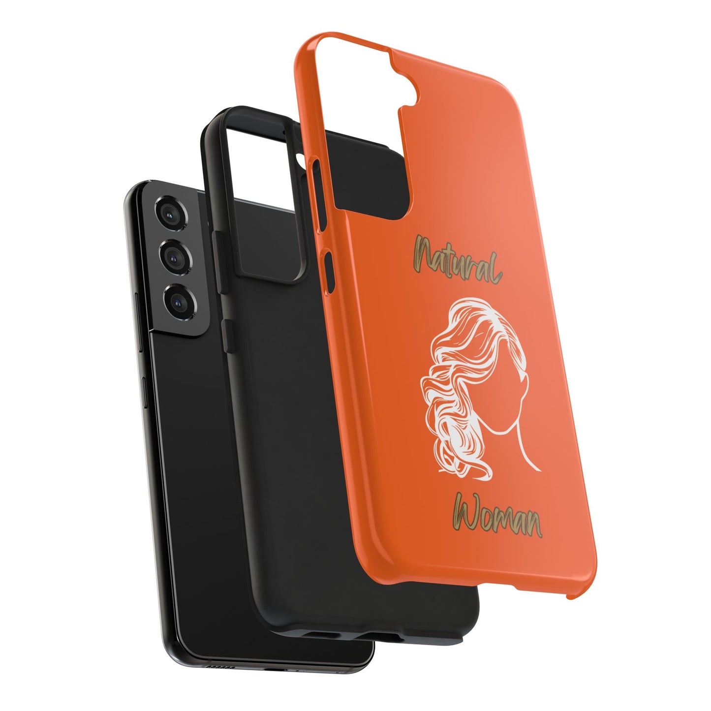 Natural Woman Long Curl (WL)Tough Phone Cases ORANGE