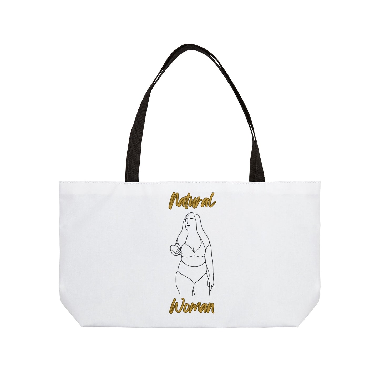 Natural Woman Full Beauty (BL) Weekender Tote Bag WHITE